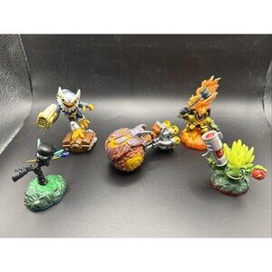 Skylanders Lot Of 5 Figures & Vehicles Trap Team Swap Force Imaginators Mixed